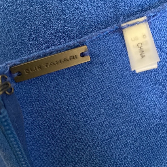 Elie Tahari Beautiful Women’s Sleeveless Cowl Neck Flare Dress - Picture 5 of 6